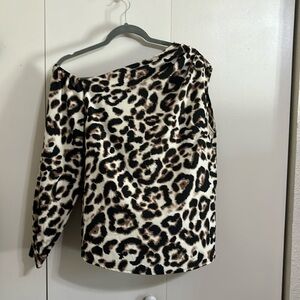 one shoulder Cheetah print